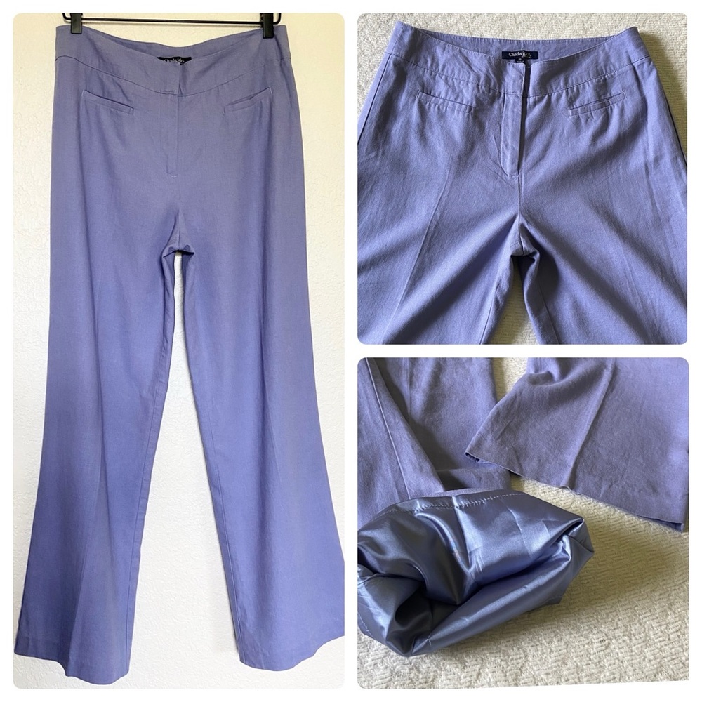 Chadwicks Linen Blend Wide Leg Pants